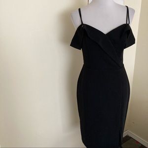 Adelyn Rae Little Black Dress Strappy Grommets new small wedding evening